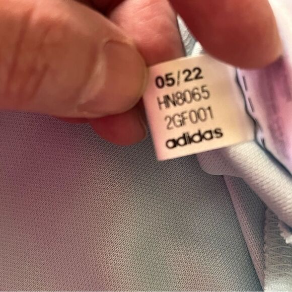 adidas Light Blue Tiro 21Trackpant with Purple/Brown Stripes & Ankle Zip Size 3X - Picture 13 of 13